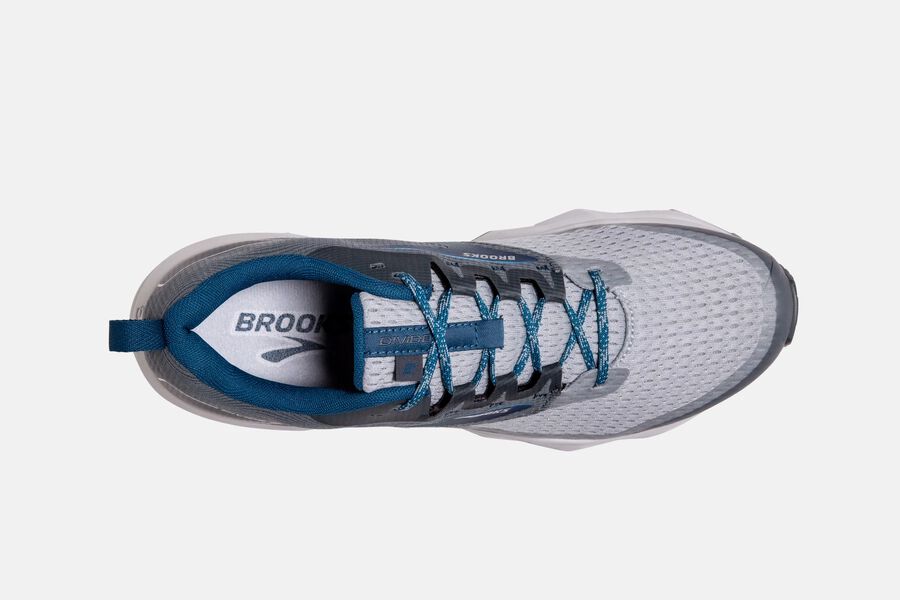 Brooks Divide 2 Trail Running Shoes - Mens - Grey/Blue - IO1798260